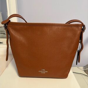 Coach Tan Leather Shoulder Bag